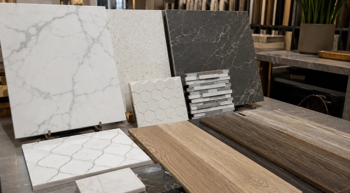 Long lasting countertop tile and flooring samples