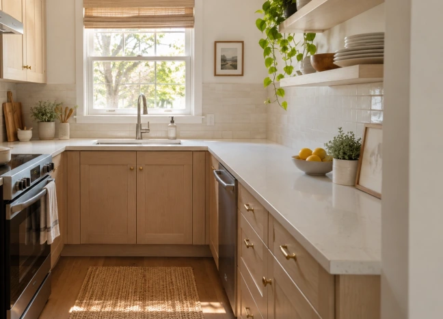 Small Kitchen Material Choices That Feel Bigger