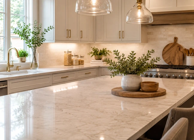 Warm Neutral Countertops for Inviting Kitchens