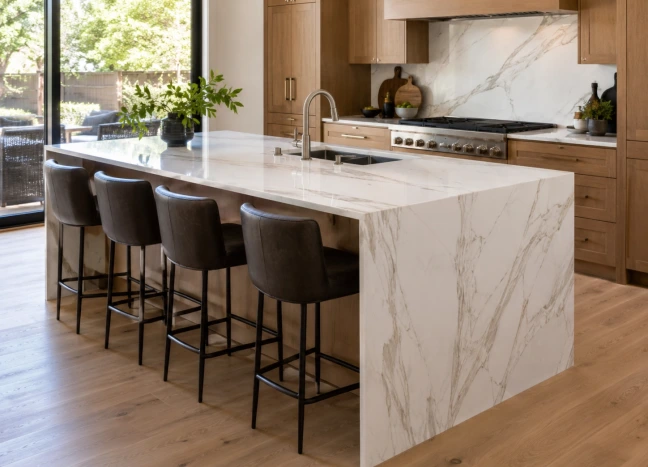 Waterfall Countertops and Islands