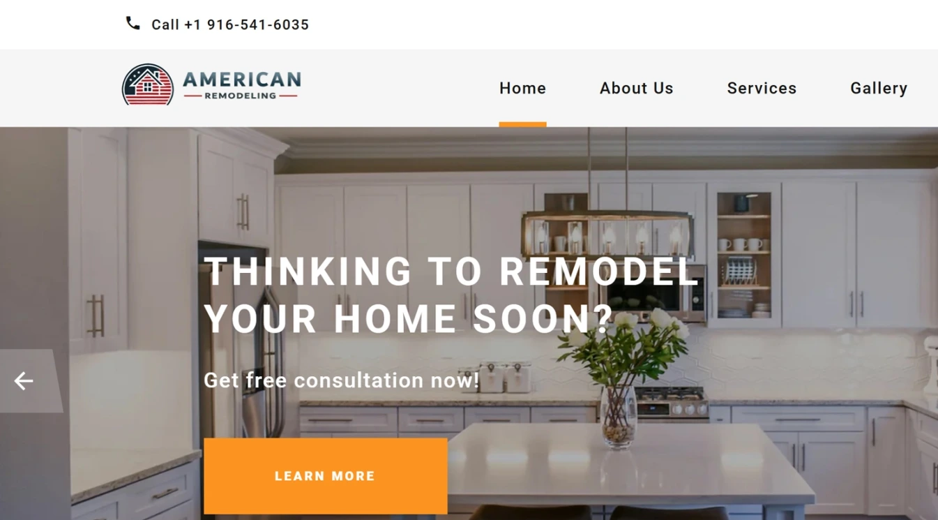Website Design Complete for American Remodeling Co.