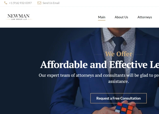 Website Design Complete for Newman Law Group LLP.