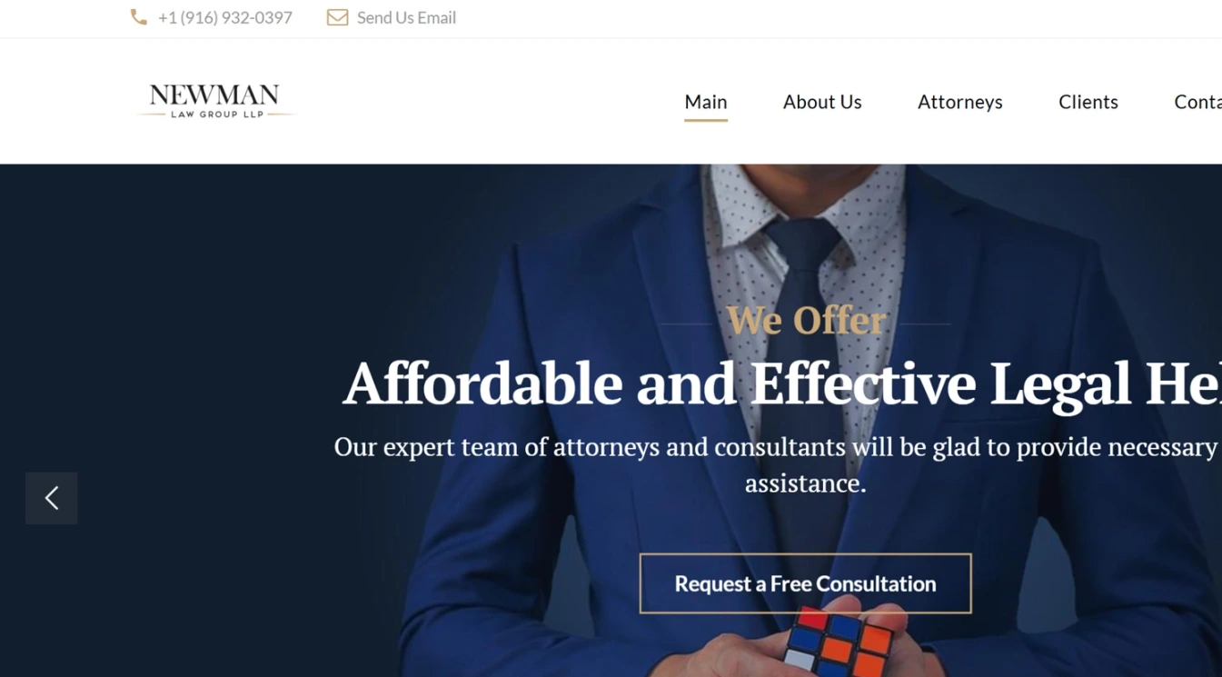 Website Design Complete for Newman Law Group LLP.