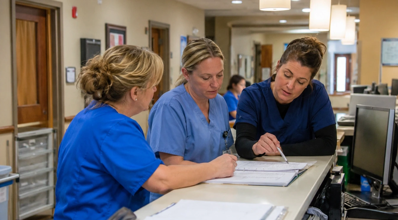 Nursing facility staff members
